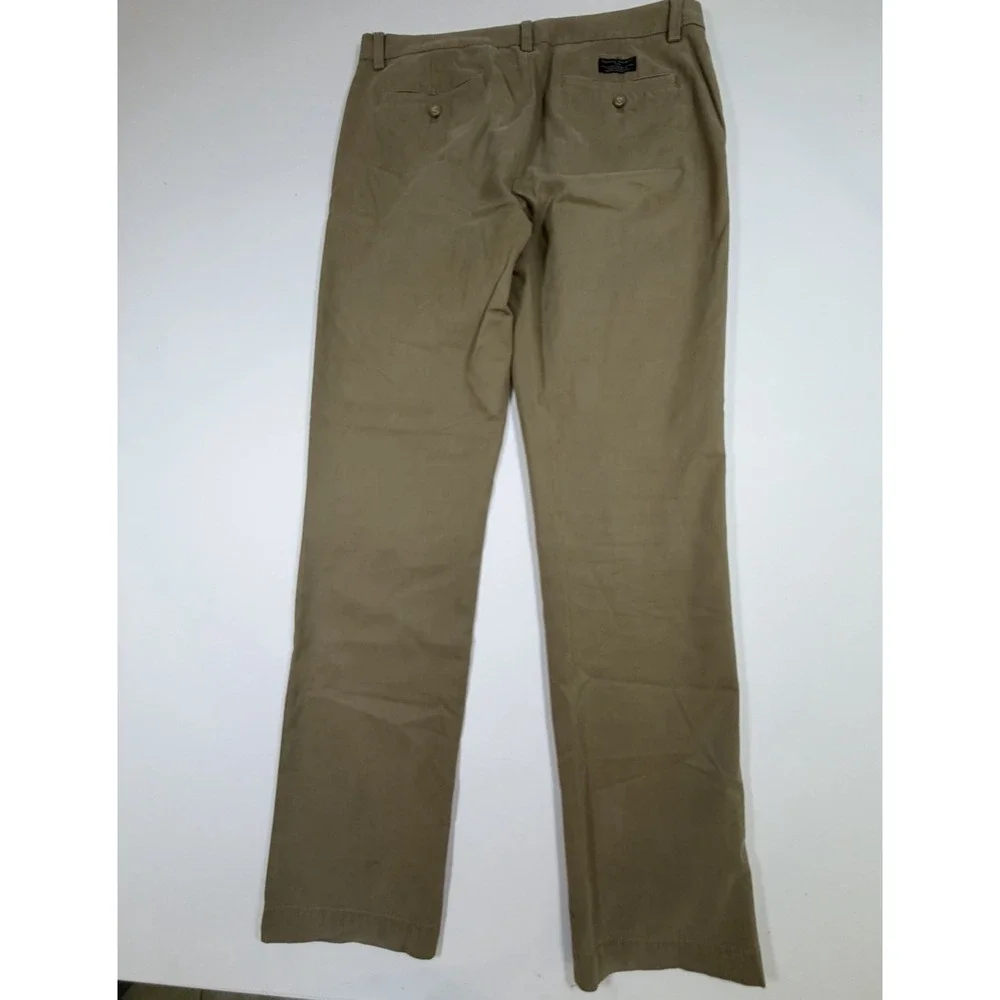 Banana Republic Aiden Chino Pants Mens 33x34 Beige Straight Leg Casual Cotton